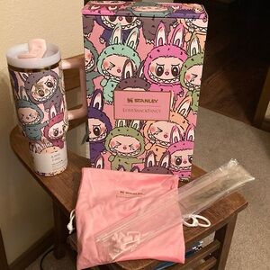 STANLEY x LOVESHACKFANCY x Labubu Collab QUENCHER H2.0 TUMBLER 40 Oz Bundle NIB